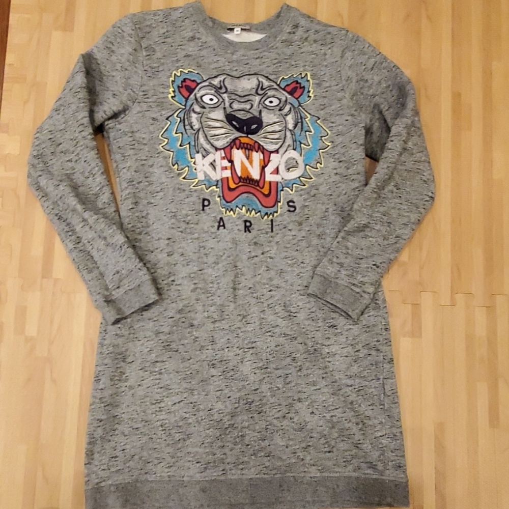 Kenzo gray sweatshirt dress size medium